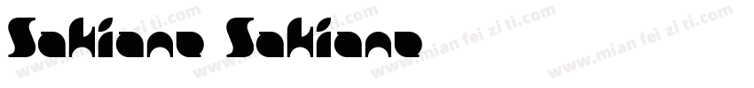 Sakiane Sakiane字体转换